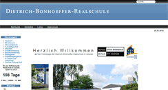 Desktop Screenshot of bonhoeffer-realschule.de