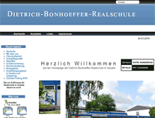 Tablet Screenshot of bonhoeffer-realschule.de